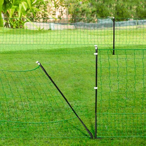 Kit Clôture électrifiable Filet à Poules 24 M Avec Porte 9 Piquets Double Pointe 3 Kit Clôture électrifiable Filet à Poules 24 M Avec Porte 9 Piquets Double Pointe – Image 3