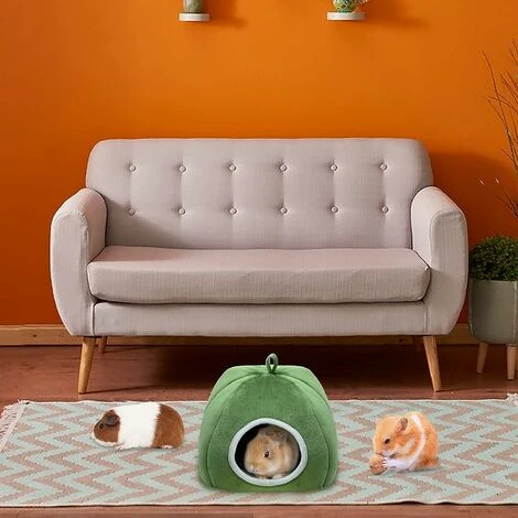 Lit Pour Cochons D'Inde, Maison Pour Cochons D'Inde, Trou De Sommeil Pour Cochons D'Inde, Hamster, écureuil, Chinchilla, Lapin Et Autres Petits Animaux, Lit Chaud Pour Animaux Domestiques (vert) 5 Lit Pour Cochons D'Inde, Maison Pour Cochons D'Inde, Trou De Sommeil Pour Cochons D'Inde, Hamster, écureuil, Chinchilla, Lapin Et Autres Petits Animaux, Lit Chaud Pour Animaux Domestiques (vert) – Image 5