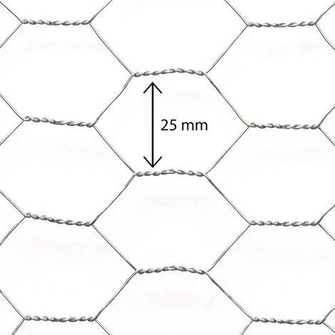 Grillage Pour Poules 1x25M Maille 25mm Triple Torsion Clôture Souple Jardin Animaux 3 Grillage Pour Poules 1x25M Maille 25mm Triple Torsion Clôture Souple Jardin Animaux – Image 3