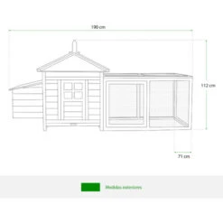 Poulailler En Bois Et Métal Galvanisé Gardiun Indiana 73x196x99 Cm Pour 2 Poules Avec Rampe Et Deux Perchoirs Toit à 4 Pentes 8 Poulailler En Bois Et Métal Galvanisé Gardiun Indiana 73x196x99 Cm Pour 2 Poules Avec Rampe Et Deux Perchoirs Toit à 4 Pentes -Trixie || Flamingo Soldes Magasin 6616930 4