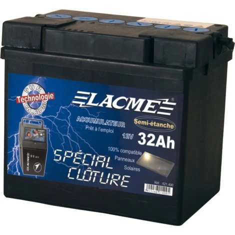 Batterie Clôture 12V 32Ah - Lacmé 1 Batterie Clôture 12V 32Ah - Lacmé