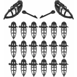 20x Couvre Bec Anti-picage 18x55mm Avec Aiguille De Fixation Coqs Faisans Oiseaux Adultes