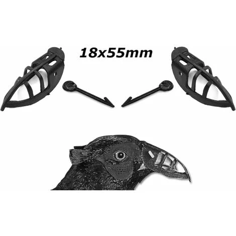 20x Couvre Bec Anti-picage 18x55mm Avec Aiguille De Fixation Coqs Faisans Oiseaux Adultes 2 20x Couvre Bec Anti-picage 18x55mm Avec Aiguille De Fixation Coqs Faisans Oiseaux Adultes – Image 2