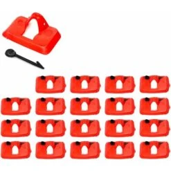 20x Lunette Anti-picage Volaille Avec Aiguille De Fixation Coqs Faisans Oiseaux Adultes