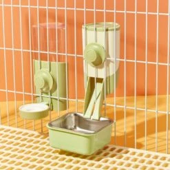 Distributeur Eau Lapin, 600ML Suspendue Abreuvoir Lapin Automatique Biberon Cochon D'Inde Anti-Goutte Biberon Hamster Pour Lapin Chinchilla Cochon D'Inde Hérisson Furet (Vert) -Trixie || Flamingo Soldes Magasin 66817912 5