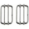 2x Connecteur Pour Ruban Acier Inoxydable 50mm Inox Cloture électrique Sangle Tendeur Boucle