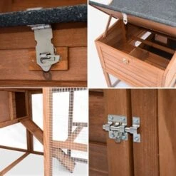 Poulailler En Bois GELINE. 4 Poules. Cage à Poule Avec Enclos 8 Poulailler En Bois GELINE. 4 Poules. Cage à Poule Avec Enclos -Trixie || Flamingo Soldes Magasin 6741122 4