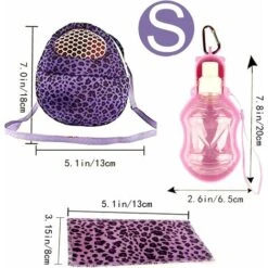 Sac De Transport Pour Animal Domestique - Bandoulière Réglable Avec Bol Pour Petits Animaux - Mangeoire Pour Lapin - Sac De Voyage Respirant - Taille S : 18 X 13 Cm - Léopard Violet 7 Sac De Transport Pour Animal Domestique - Bandoulière Réglable Avec Bol Pour Petits Animaux - Mangeoire Pour Lapin - Sac De Voyage Respirant - Taille S : 18 X 13 Cm - Léopard Violet -Trixie || Flamingo Soldes Magasin 67636872 3