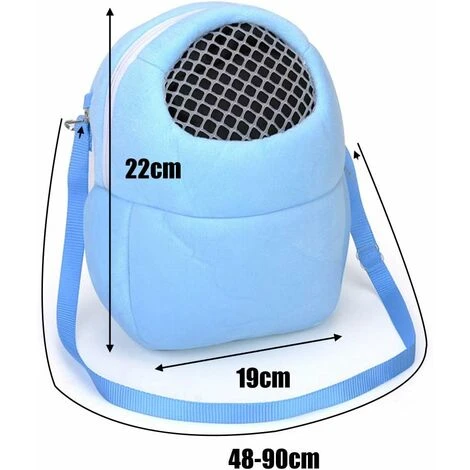 Transporteur De Hamster, Transporteur D'animaux, Pour Dormir Chaud Sac Suspendu Pour Petits Animaux De Compagnie Hérisson Planeur De Sucre écureuil Lapin (M, Bleu) 2 Transporteur De Hamster, Transporteur D'animaux, Pour Dormir Chaud Sac Suspendu Pour Petits Animaux De Compagnie Hérisson Planeur De Sucre écureuil Lapin (M, Bleu) – Image 2