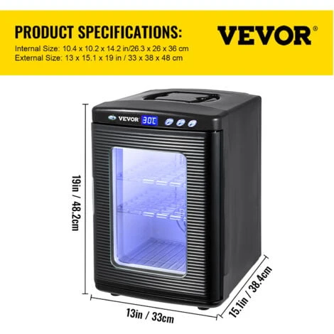 VEVOR Incubateur De Laboratoire Scientifique De 25 L Pour Incubateur De Reptiles, Refroidissement Et Chauffage Entre 5 Et 60 ° C 2 VEVOR Incubateur De Laboratoire Scientifique De 25 L Pour Incubateur De Reptiles, Refroidissement Et Chauffage Entre 5 Et 60 ° C – Image 2