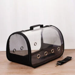 GDRHVFD Porte-oiseaux, Porte-cage De Voyage Pour Petits Oiseaux, Portable Et Respirant Et Pliable De Manière Transparente Pour Animaux De Compagnie (petit 14" X 8" X 8")Porte-oiseaux Léger, Cage De V
