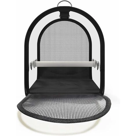 GDRHVFD Porte-oiseaux, Porte-cage De Voyage Pour Petits Oiseaux, Portable Et Respirant Et Pliable De Manière Transparente Pour Animaux De Compagnie (petit 14" X 8" X 8")Porte-oiseaux Léger, Cage De V 2 GDRHVFD Porte-oiseaux, Porte-cage De Voyage Pour Petits Oiseaux, Portable Et Respirant Et Pliable De Manière Transparente Pour Animaux De Compagnie (petit 14" X 8" X 8")Porte-oiseaux Léger, Cage De V – Image 2