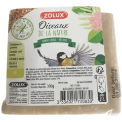 Bloc De Graisse Céréales Et Graines 300 Gr Pour Oiseaux De La Nature - Zolux