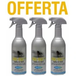 OFFRE 3 PACK. X 600 Ml D'insectifuge TRI-TEC 14 Pour Chevaux Contre Les Taons, Les Mouches Et Les Insectes Volants