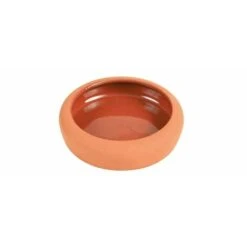 Trixie Gamelle Avec Bord Arrondi, En Céramique 125 Ml/ø 10 Cm, Terre Cuite