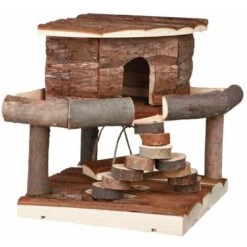 Trixie Maison Ida, Hamster, En Bois D'écorce 19 × 20 × 19 Cm