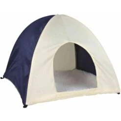 Trixie Wigwam, Lapins Nains 37 × 35 × 37 Cm, Gris Clair/turquoise