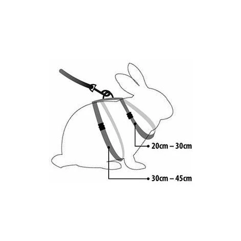 Flamingo Lapin Harnais+laisse Ass.20/30cm 2 Flamingo Lapin Harnais+laisse Ass.20/30cm – Image 2