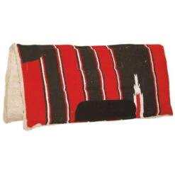 Marron Noir Rn1-Ltl - Selle Western En Tissu Navajo Et Rembourrage En Laine Synthétique Avec Renforts En Cuir