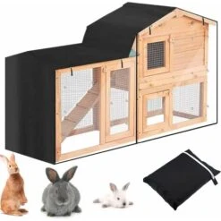 Couverture De Clapier De Lapin Housse De Capier Pour Lapin Housse De Cage à Lapin Thermique Double Couche Pour Lapin Chats Hamsters Animaux Domestiques Oiseau (pour Lapin En Flèche)