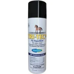 TRI-TEC 14 Spray Insectifuge Continu 360° Pour Chevaux Contre Les Taons, Mouches Et Insectes Volants Avec Filtre Solaire 425 G