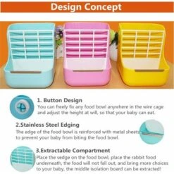 YIDOMDE Mangeoire à Foin Pour Lapins Pour Cochons D'Inde, Mangeoire à Foin Pour Lapins, Cochons D'Inde, Chinchillas Et Autres Petits Animaux, Bleu 7 YIDOMDE Mangeoire à Foin Pour Lapins Pour Cochons D'Inde, Mangeoire à Foin Pour Lapins, Cochons D'Inde, Chinchillas Et Autres Petits Animaux, Bleu -Trixie || Flamingo Soldes Magasin 71841461 3