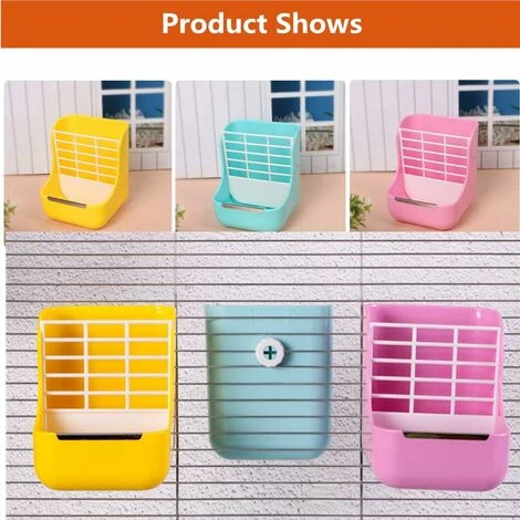 YIDOMDE Mangeoire à Foin Pour Lapins Pour Cochons D'Inde, Mangeoire à Foin Pour Lapins, Cochons D'Inde, Chinchillas Et Autres Petits Animaux, Bleu 5 YIDOMDE Mangeoire à Foin Pour Lapins Pour Cochons D'Inde, Mangeoire à Foin Pour Lapins, Cochons D'Inde, Chinchillas Et Autres Petits Animaux, Bleu – Image 5