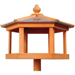 HOMCOM Mangeoire Sur Pied Nichoir A Plateau Station A Oiseau Bois Pour Exterieur 113 Cm 9 HOMCOM Mangeoire Sur Pied Nichoir A Plateau Station A Oiseau Bois Pour Exterieur 113 Cm -Trixie || Flamingo Soldes Magasin 723821 5