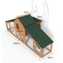 Poulailler En Bois XL Avec Pondoir Et Perchoir -Trixie || Flamingo Soldes Magasin 72634947 3