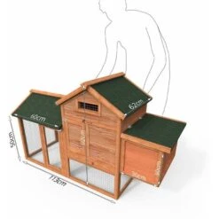 Poulailler En Bois Avec Pondoir Et Perchoir Accueillant 2 Poules 9 Poulailler En Bois Avec Pondoir Et Perchoir Accueillant 2 Poules -Trixie || Flamingo Soldes Magasin 72634962 5