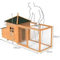 Grand Poulailler En Bois Avec Pondoir Et Perchoir -Trixie || Flamingo Soldes Magasin 72635044 3