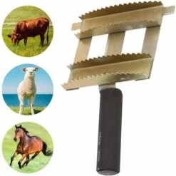 Peigne De Rejet De Bétail Outil De Brosse De Peigne De Vache De Bétail Brosse à Cheveux De Taureau Outil De Toilettage De Rateau De Herse Antiprurigineux Pour Les Fournitures De Bétail -Trixie || Flamingo Soldes Magasin 72736615 4