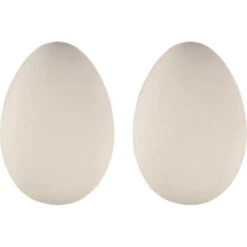 2 Œufs Factice En Plâtre Couleur Blanc Pour Poule - Animallparadise
