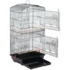 Yaheetech Cage Oiseaux Volière Portable Pour Perruche Perroquet Canari Inséparable Mandarins Avec 4 Perchoirs Mangeoire 46 X 35 X 104,5cm