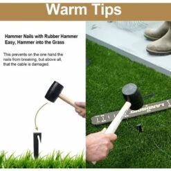 Lot De 100 Piquets De Fixation Pour Câbles Périphériques,piquets D'ancrage Au Sol,accessoires Pour Tondeuses,crochet Pour Robot Tondeuse,câble De Délimitation -Trixie || Flamingo Soldes Magasin 74519244 5