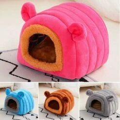 Déstockage Lit D'hiver Multifonction En Velours Pour Cochon D'Inde, Literie, Pour Rats, Chinchilla, Cochon D'Inde, Hérisson, Furet, écureuil (gris) -Trixie || Flamingo Soldes Magasin 74750551 5