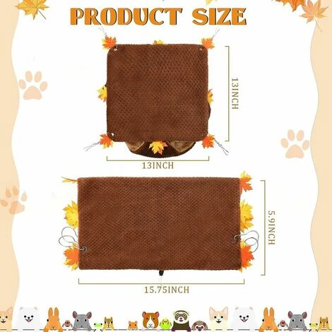 Pcs Cochon D'Inde Cachette Cochon D'Inde Hamac Double Couche Hamac Pour Furets 2 Pcs Cochon D'Inde Cachette Cochon D'Inde Hamac Double Couche Hamac Pour Furets – Image 2