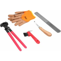 SEENLIN Pince à Sabot De Cheval Coupe Ferrure Lime Poignée Râpe Coupe-sabot Brosse Outil, 6pcs - Rouge -Trixie || Flamingo Soldes Magasin 75561305 4