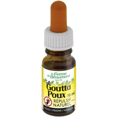 GouttaPoux Répulsif Naturel Poux, Puces, Tiques, Acariens Ou Punaises Volailles 1 GouttaPoux Répulsif Naturel Poux, Puces, Tiques, Acariens Ou Punaises Volailles