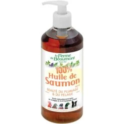 100% Huile De Saumon Beauté Du Plumage Et Du Pelage Volailles, Chiens