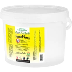 TerraPoux Seau Recharge 5 Kg Terre De Diatomée Insecticide 100 % Naturel