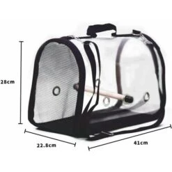 Transporteur D'oiseaux Léger, Sac à Main Respirant Transparent De Perroquet De Cage De Voyage D'oiseau De PVC Avec Un Bâton En Bois 8 Transporteur D'oiseaux Léger, Sac à Main Respirant Transparent De Perroquet De Cage De Voyage D'oiseau De PVC Avec Un Bâton En Bois -Trixie || Flamingo Soldes Magasin 76187773 4