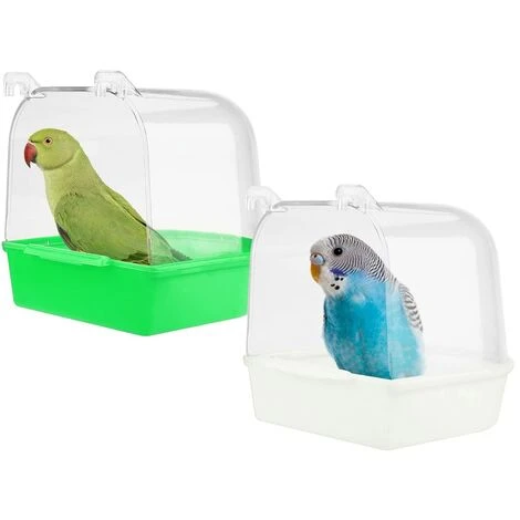 2PCS Baignoire Pour Oiseaux,Baignoire Bird Bain D'oiseau Cage Baignoire Oiseaux Baignoire Suspendue Avec Crochets Fournitures De Cage à Oiseaux Pour Oiseaux Canaries Budgies Et Perroquet 1 2PCS Baignoire Pour Oiseaux,Baignoire Bird Bain D'oiseau Cage Baignoire Oiseaux Baignoire Suspendue Avec Crochets Fournitures De Cage à Oiseaux Pour Oiseaux Canaries Budgies Et Perroquet