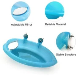 Oiseau Bain Bird Bath Douche Nettoyage Baignoire Bol Bassin Avec Miroir Suspendu D'oiseau Animaux Petits Oiseaux Jouet Perroquet Accessoires Perruche Cockatiel Eau Alimentation Plateau (Bleu) 9 Oiseau Bain Bird Bath Douche Nettoyage Baignoire Bol Bassin Avec Miroir Suspendu D'oiseau Animaux Petits Oiseaux Jouet Perroquet Accessoires Perruche Cockatiel Eau Alimentation Plateau (Bleu) -Trixie || Flamingo Soldes Magasin 76663580 5