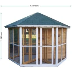 Volière En Bois 9.60m² - Habrita - Poh38 -Trixie || Flamingo Soldes Magasin 77046743 3