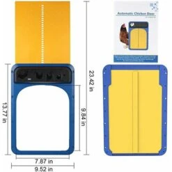 Porte De Poulailler Automatique, Ouverture De Porte Automatique Poulailler, Porte Automatique Pour Poulailler Avec Minuterie, Porte De Poulailler étanche à Piles -Trixie || Flamingo Soldes Magasin 77634002 4