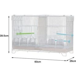 Cage Oiseau Cage D'elevage Avec Système De Porte Guillotine Cage 602639.5cm Pour Perruches Pinsons Cockatiels Conures Inséparables Canaris Perroquets -Trixie || Flamingo Soldes Magasin 77724795 4