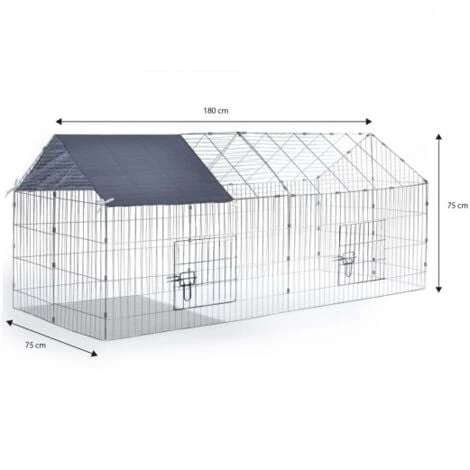 Enclos Grillagé Pour Petits Animaux En Acier Galvanisé 1 Enclos Grillagé Pour Petits Animaux En Acier Galvanisé