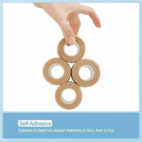 GP Pansement Auto-adhésif 10 Cm X 4,5 M, 12 Rouleaux De Pansement Adhésif Vétérinaire Pour Les Premiers Soins, Le Sport, Les Chevaux, Les Chiens (beige) 2 GP Pansement Auto-adhésif 10 Cm X 4,5 M, 12 Rouleaux De Pansement Adhésif Vétérinaire Pour Les Premiers Soins, Le Sport, Les Chevaux, Les Chiens (beige) – Image 2
