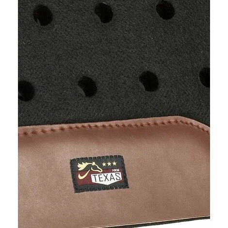 Cob/full, Noir: Tapis De Selle Western Absorbant Les Chocs Et Respirant Avec Rembourrage En Feutre Et Renforts Latéraux En Cuir Véritable Modèle Air 2 Cob/full, Noir: Tapis De Selle Western Absorbant Les Chocs Et Respirant Avec Rembourrage En Feutre Et Renforts Latéraux En Cuir Véritable Modèle Air – Image 2